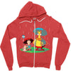 my friend hef Zipper Hoodie