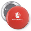 mortal kombat x dragon game logo Pin-back button