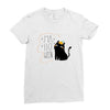 Halloween Cat Ladies Fitted T-Shirt
