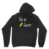 be a hero logo white Unisex Hoodie