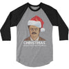 ron swanson christmas 3/4 Sleeve Shirt