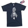 fallen soldier ribbon never forget military Exclusive T-shirt