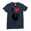 i love cock Ladies Fitted T-Shirt