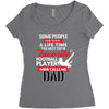 Some People Have To Wait A Life Time Too Meet Their Favorite Football, Women's Triblend Scoop T-shirt