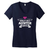 Worlds Best Auntie Ever Women's V-Neck T-Shirt