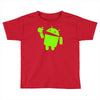 android eats apple Toddler T-shirt