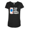 this too shall pabst Maternity Scoop Neck T-shirt
