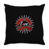 real men love cats (3) Throw Pillow