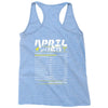 April Girl Facts Aries Racerback Tank