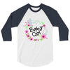 floral baby girl 3/4 Sleeve Shirt