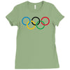 olympic rings Ladies Fitted T-Shirt