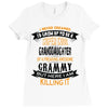 Super Cool Granddaughter Of A Freaking Awesome Grammy Ladies Fitted T-Shirt