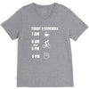 today's beer schedule cycling 6am V-Neck Tee