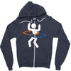 portal hula hooping with portals Zipper Hoodie