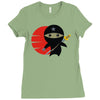 ninja star Ladies Fitted T-Shirt