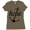 hope anchor religious Ladies Fitted T-Shirt