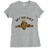 My Heart (a230) Ladies Fitted T-Shirt