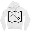 trail marks Zipper Hoodie