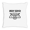 angry beaver Throw Pillow