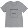 happy V-Neck Tee