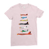 angry planes Ladies Fitted T-Shirt
