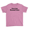 first line second line Youth Tee