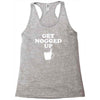 get nogged up funny Racerback Tank