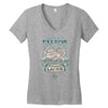 lucky dragon lager Women's V-Neck T-Shirt