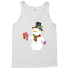 smiling snowman holding out christmas Tank Top