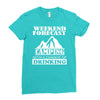 camping Ladies Fitted T-Shirt