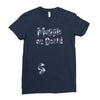 Muggle On Board Navy Ladies Fitted T-Shirt