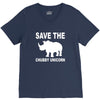 chubby unicorn V-Neck Tee