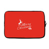 merry christmas flower Laptop sleeve