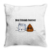 best friends forever Throw Pillow