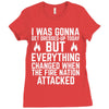 I blame the Fire Nation for my laziness Ladies Fitted T-Shirt