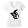 fangs dragon Women's V-Neck T-Shirt