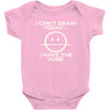 i cant brain today Baby Bodysuit