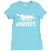 you want to hold my wiener Ladies Fitted T-Shirt
