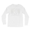 meow cute cat face Long Sleeve Shirts