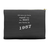 best men are born in 1957   60th birthday Accessory Pouches