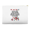 mama bear message Accessory Pouches