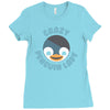 crazy penguin lady Ladies Fitted T-Shirt