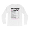 January Girl Facts Aquarius Long Sleeve Shirts