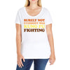 Surely Not Everybody Was Kung Fu Fighting Ladies Curvy T-Shirt