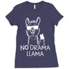 no drama llama Ladies Fitted T-Shirt