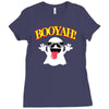 booyah ghost horror Ladies Fitted T-Shirt