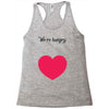 We're Hungry with Heart Racerback Tank