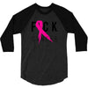 fuck cancer 3/4 Sleeve Shirt
