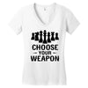 Chess Choose Your Weapon, Women's V-Neck T-Shirt