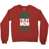 i wear green for my mom liver cancer awareness Crewneck Sweatshirt